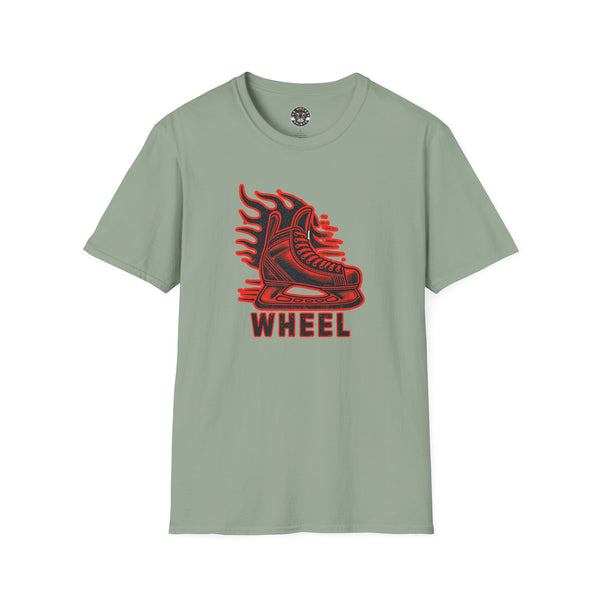 Wheel Hockey Shirt - Vintage Style Hockey T-Shirt | Wheel Slang for Skate Fast