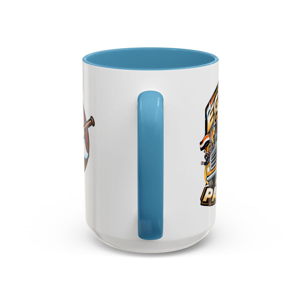 Cute Hockey Ghost + Egyptian Party Bus - Accent Coffee Mug - 11oz | 15 oz