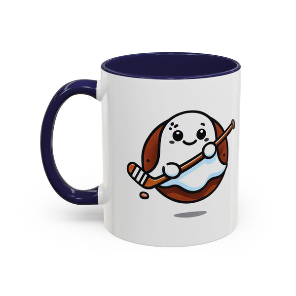 Cute Hockey Ghost - Accent Coffee Mug - 11oz | 15 oz