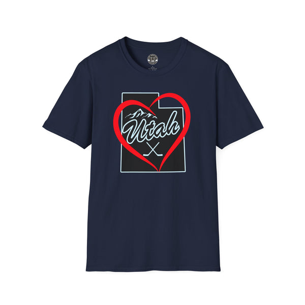 I Love Utah Hockey Shirt | Valentine's Day Gift Shirt for Hockey Fans