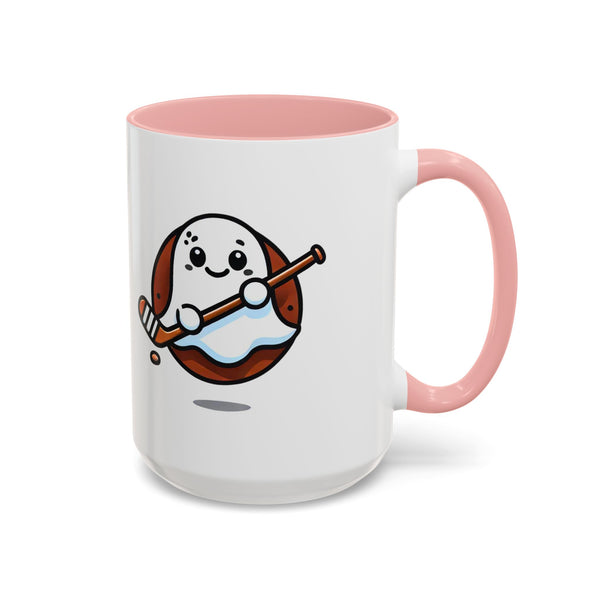 Cute Hockey Ghost - Accent Coffee Mug - 11oz | 15 oz