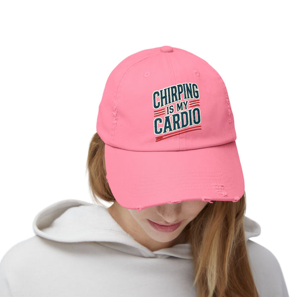 Hockey Chirping Hat | Vintage Style Hockey Cap - Chirping Is My Cardio