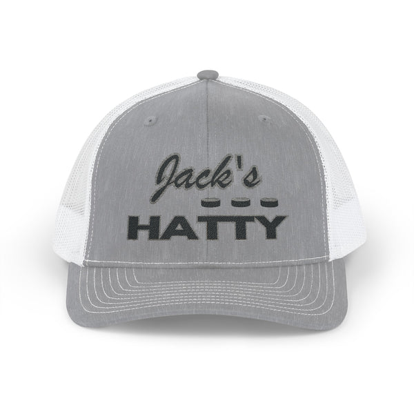 Snapback Cap Personalized Hat Trick Hockey Cap with Name and Pucks