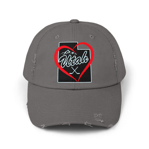 I Love Utah Hockey Hat | Valentine's Day Gift Hat for Hockey Fans