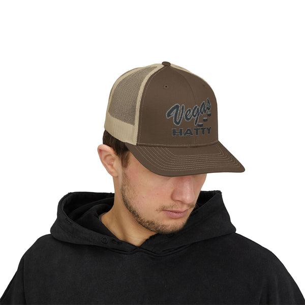 Vegas Hatty Hatrick Trucker Cap | Embroidered Snapback Hat