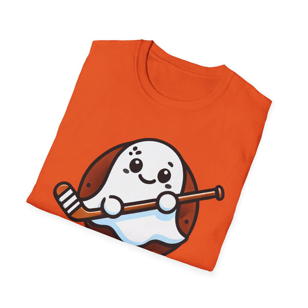 Cute Hockey Ghost - Unisex Softstyle T-Shirt