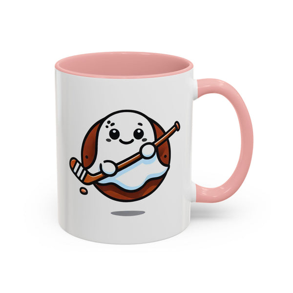Cute Hockey Ghost + Egyptian Party Bus - Accent Coffee Mug - 11oz | 15 oz
