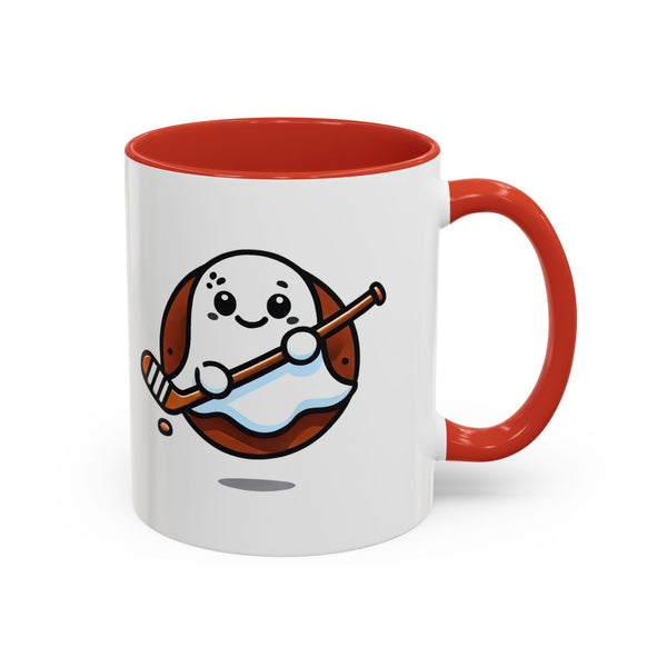 Cute Hockey Ghost - Accent Coffee Mug - 11oz | 15 oz