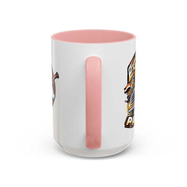 Cute Hockey Ghost + Egyptian Party Bus - Accent Coffee Mug - 11oz | 15 oz
