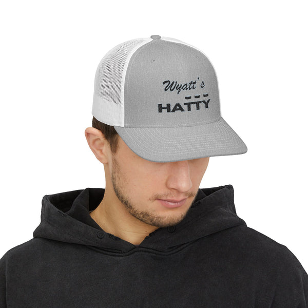 Personalized Hatty Trucker Cap - Retro Embroidered Snapback Hat