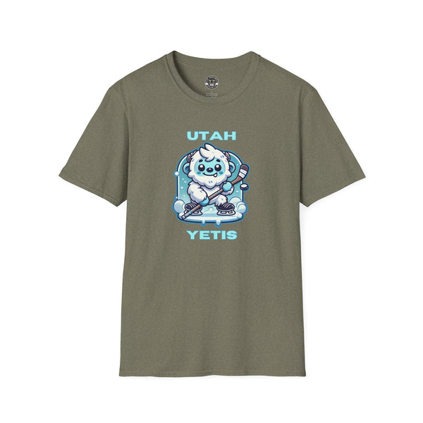 Cute Utah Yeti Hockey Shirt | Cute Yeti Hockey Player T-Shirt