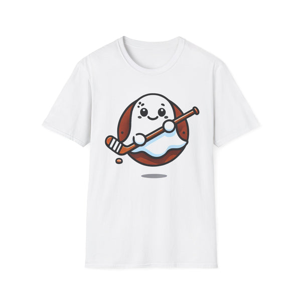 Cute Hockey Ghost - Unisex Softstyle T-Shirt