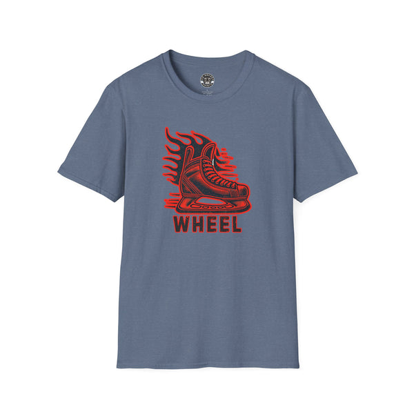 Wheel Hockey Shirt - Vintage Style Hockey T-Shirt | Wheel Slang for Skate Fast