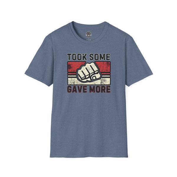 Took Some Gave More Shirt | Vintage Style Hockey T-Shirt - Clean Version