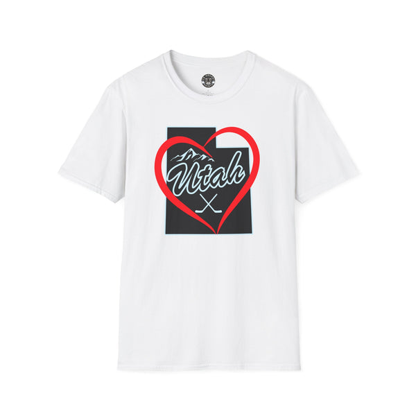 I Love Utah Hockey Shirt | Valentine's Day Gift Shirt for Hockey Fans