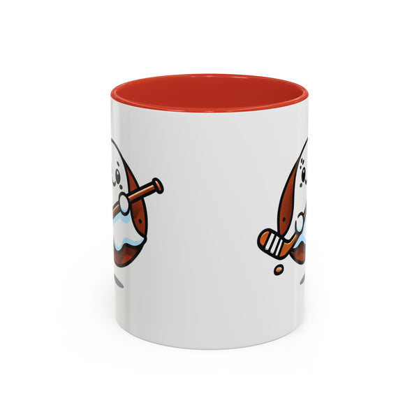Cute Hockey Ghost - Accent Coffee Mug - 11oz | 15 oz