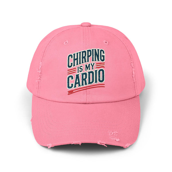 Hockey Chirping Hat | Vintage Style Hockey Cap - Chirping Is My Cardio