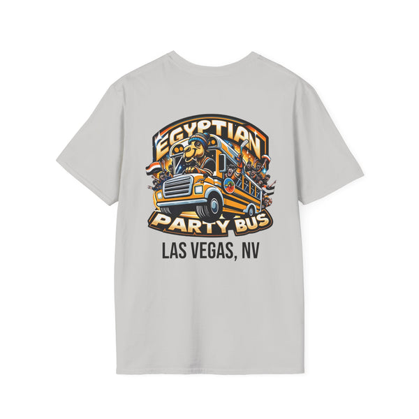 Cute Hockey Ghost + Egyptian Party Bus - Unisex Softstyle T-Shirt