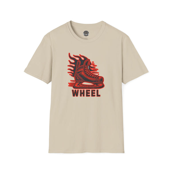 Wheel Hockey Shirt - Vintage Style Hockey T-Shirt | Wheel Slang for Skate Fast