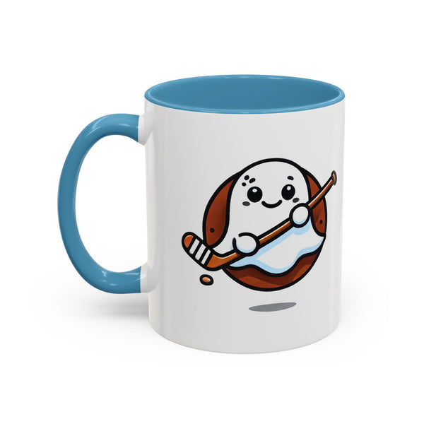 Cute Hockey Ghost - Accent Coffee Mug - 11oz | 15 oz
