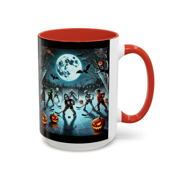 Halloween & Hockey - Accent Coffee Mug - 11oz | 15oz