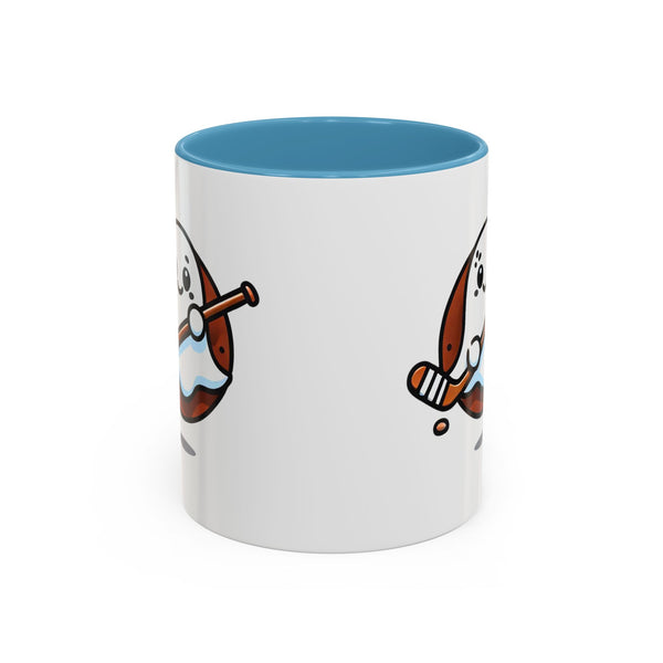 Cute Hockey Ghost - Accent Coffee Mug - 11oz | 15 oz
