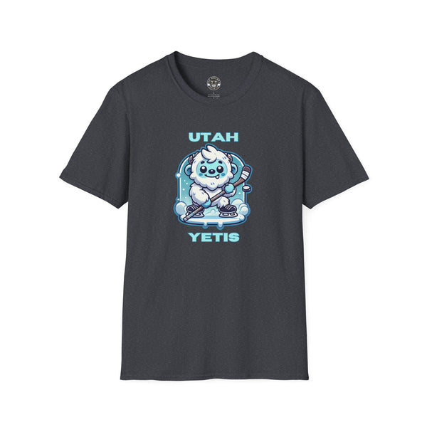 Cute Utah Yeti Hockey Shirt | Cute Yeti Hockey Player T-Shirt