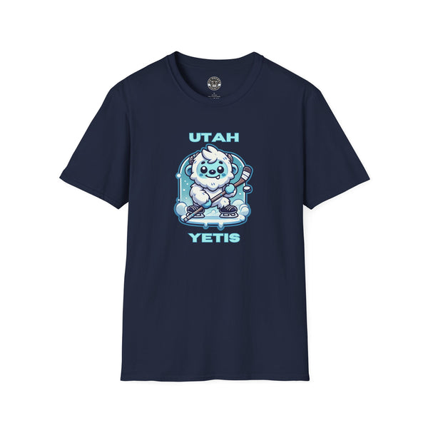 Cute Utah Yeti Hockey Shirt | Cute Yeti Hockey Player T-Shirt