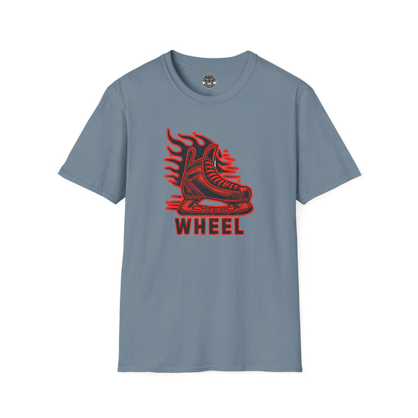 Wheel Hockey Shirt - Vintage Style Hockey T-Shirt | Wheel Slang for Skate Fast