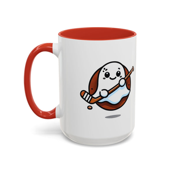 Cute Hockey Ghost - Accent Coffee Mug - 11oz | 15 oz