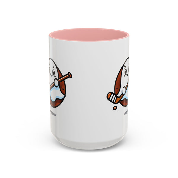 Cute Hockey Ghost - Accent Coffee Mug - 11oz | 15 oz