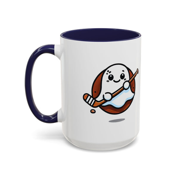 Cute Hockey Ghost - Accent Coffee Mug - 11oz | 15 oz