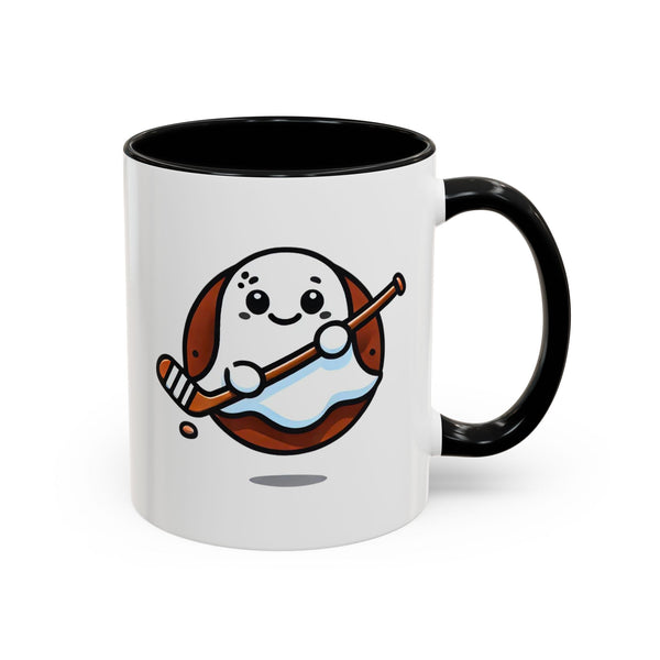 Cute Hockey Ghost + Egyptian Party Bus - Accent Coffee Mug - 11oz | 15 oz