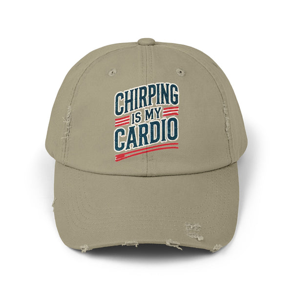 Hockey Chirping Hat | Vintage Style Hockey Cap - Chirping Is My Cardio