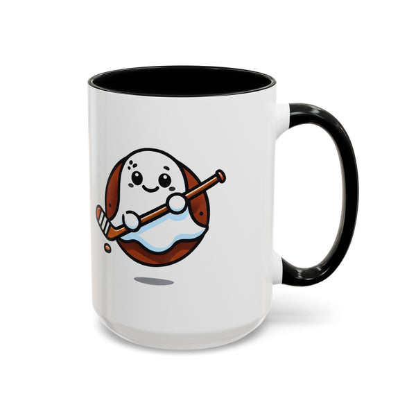 Cute Hockey Ghost - Accent Coffee Mug - 11oz | 15 oz