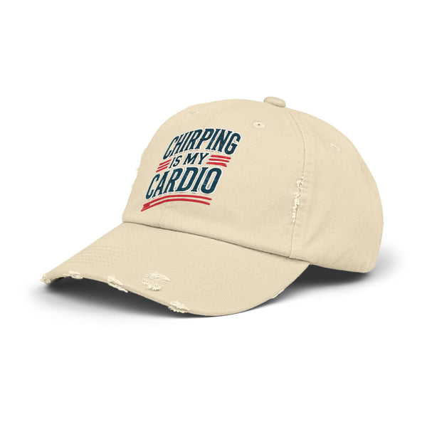 Hockey Chirping Hat | Vintage Style Hockey Cap - Chirping Is My Cardio