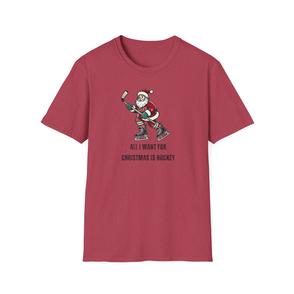 Vintage Hockey T-Shirt - Christmas Santa