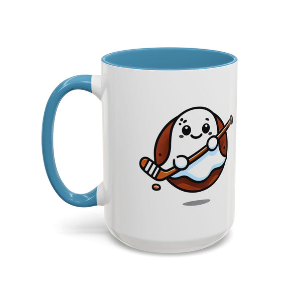 Cute Hockey Ghost - Accent Coffee Mug - 11oz | 15 oz