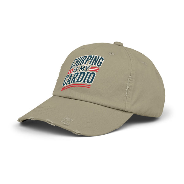 Hockey Chirping Hat | Vintage Style Hockey Cap - Chirping Is My Cardio