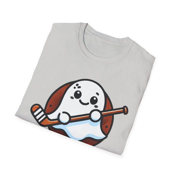 Cute Hockey Ghost + Egyptian Party Bus - Unisex Softstyle T-Shirt