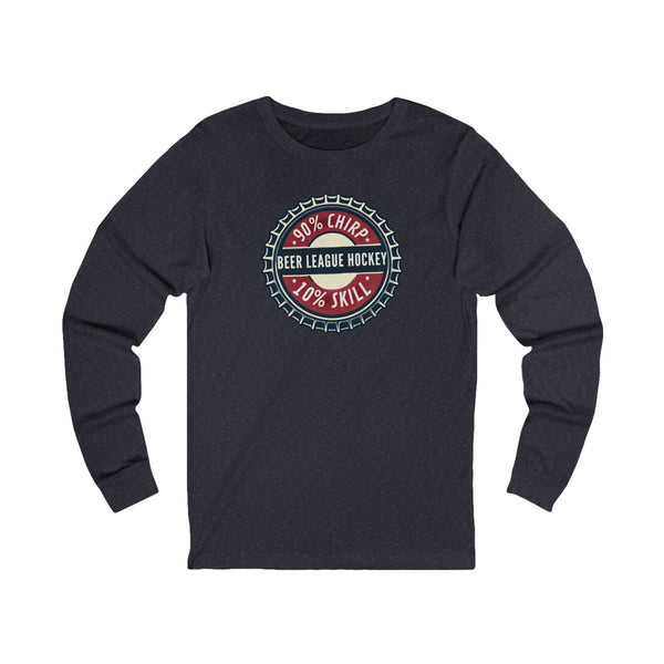 Vintage Hockey Long Sleeve T-Shirt - 90% Chirp 10% Skill