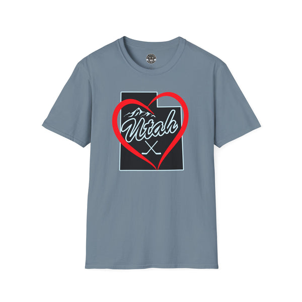 I Love Utah Hockey Shirt | Valentine's Day Gift Shirt for Hockey Fans