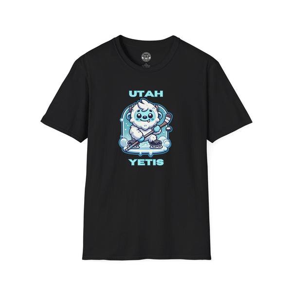 Cute Utah Yeti Hockey Shirt | Cute Yeti Hockey Player T-Shirt