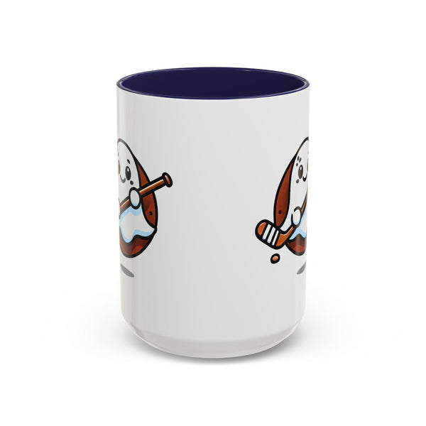 Cute Hockey Ghost - Accent Coffee Mug - 11oz | 15 oz