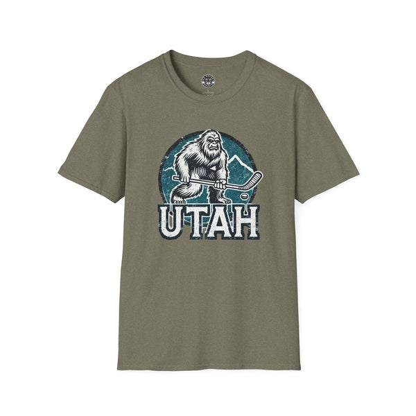 Utah Yeti Hockey Shirt | Vintage Style Hockey T-Shirt