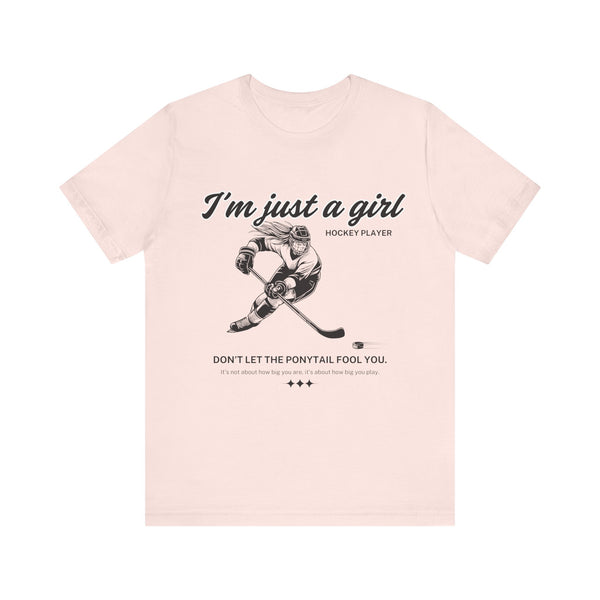 I'm Just a Girl Hockey Player T-Shirt