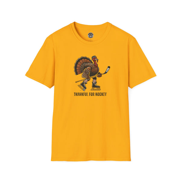 Thanksgiving Turkey Hockey Shirt | Vintage Style Hockey T-Shirt
