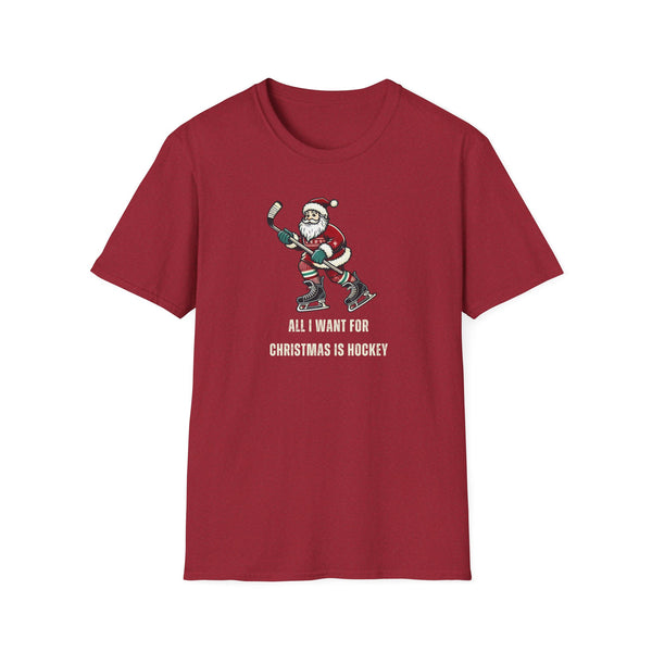 Vintage Hockey T-Shirt - Christmas Santa