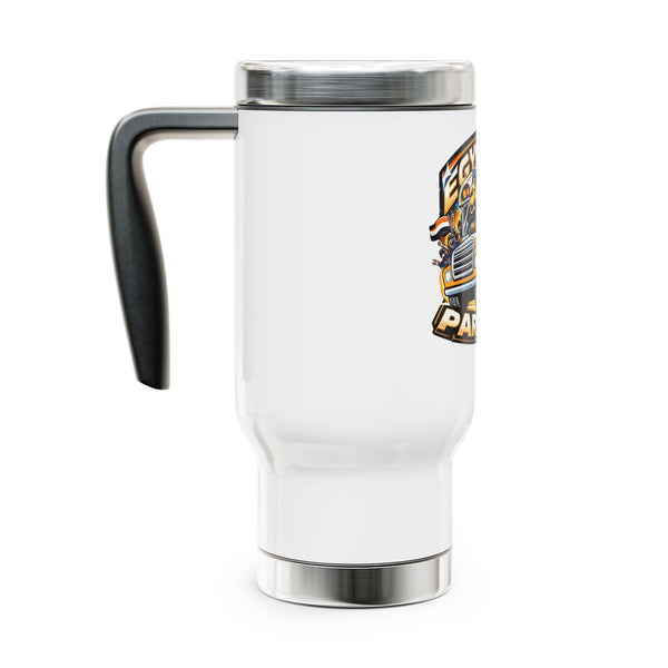 Egyptian Party Bus - Stainless Steel Travel Mug with Handle - 14oz