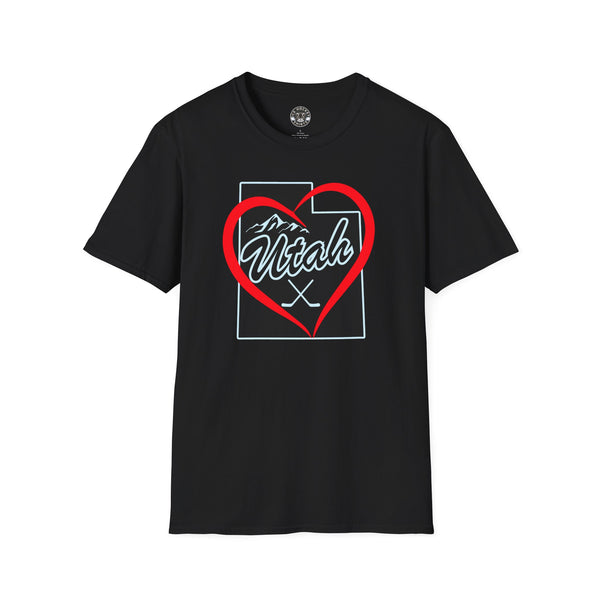I Love Utah Hockey Shirt | Valentine's Day Gift Shirt for Hockey Fans